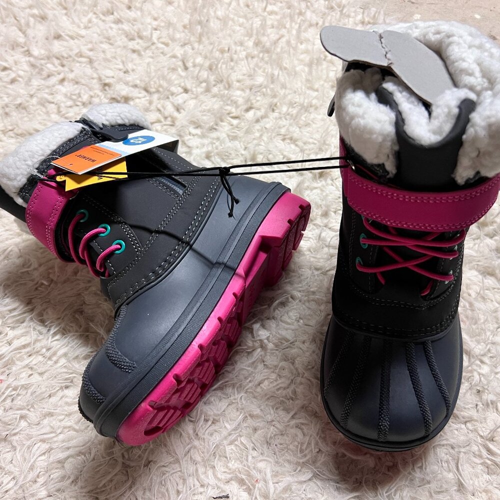NWT Cat & Jack Girls Winter Boots - 12K